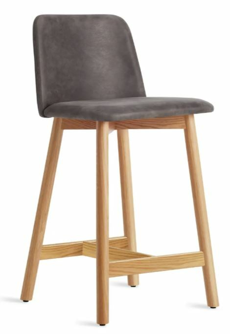 BLU DOT Chip Leather Counter Stool