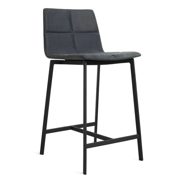 BLU DOT Between Us Leather Counter Stool