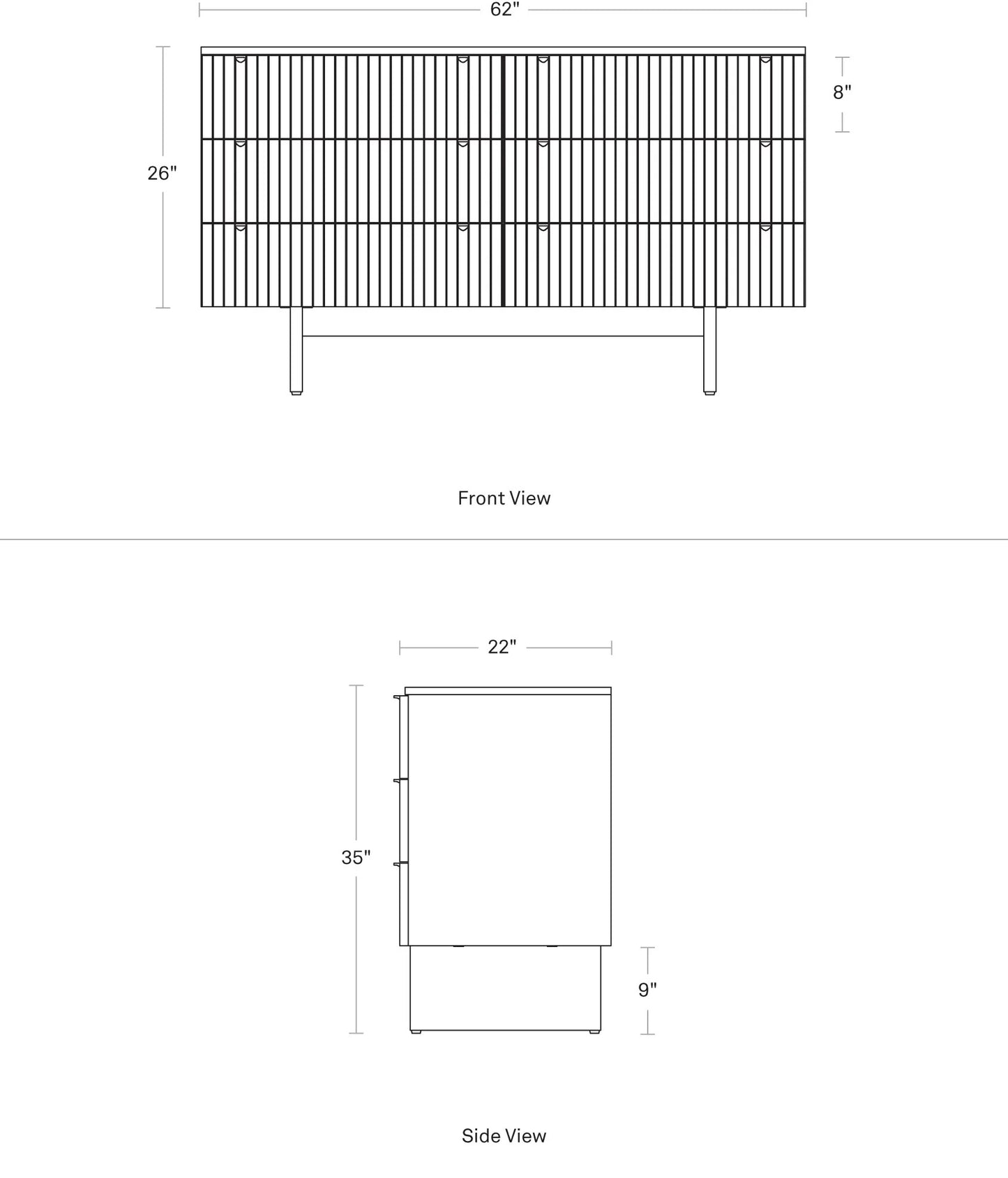 Murmur 6 Drawer Dresser