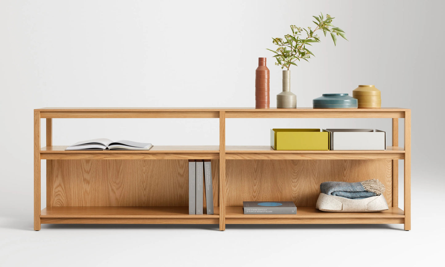 BLU DOT Open Plan Long and Low Bookcase