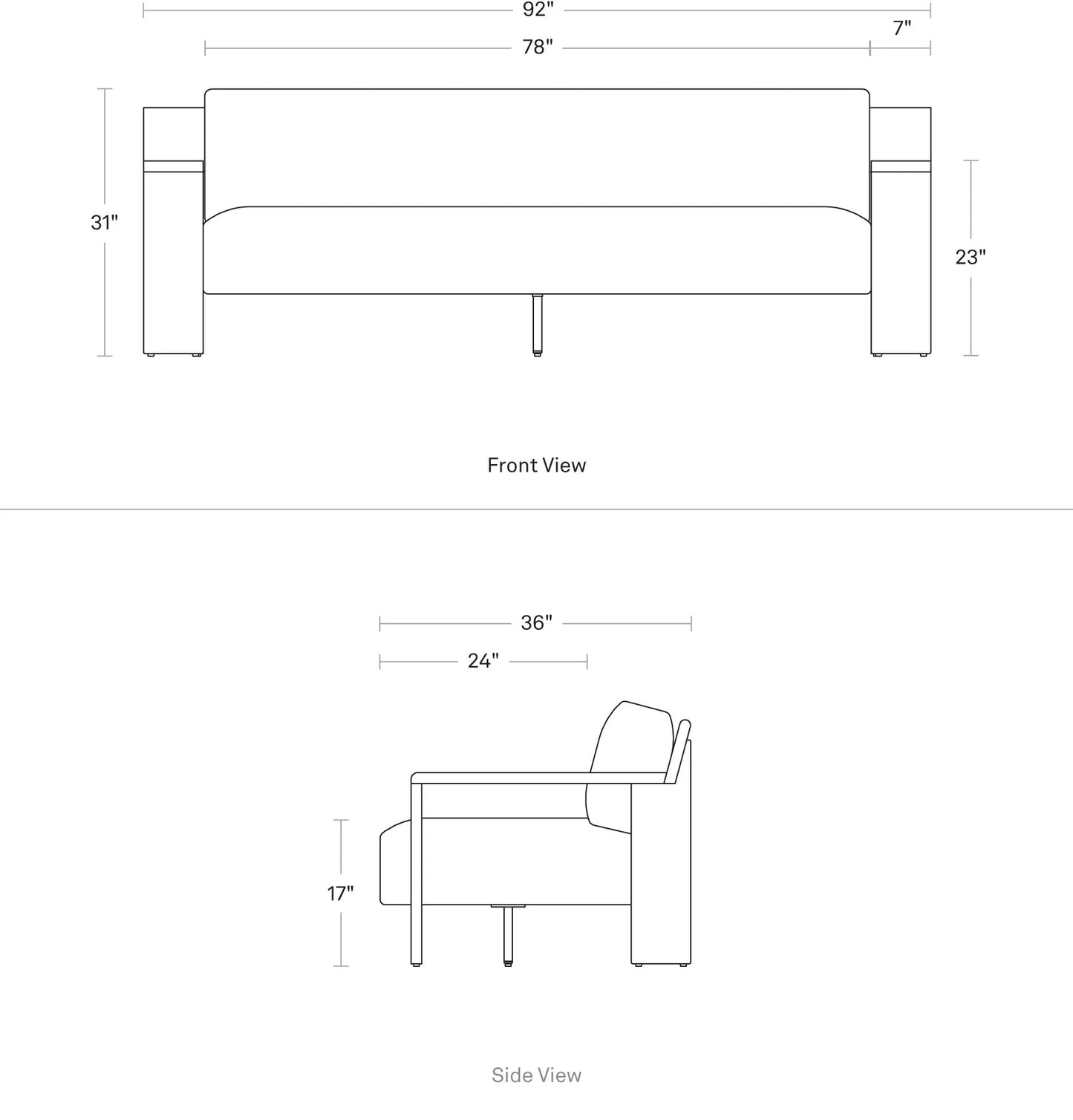 BLU DOT Ridge Outdoor Sofa